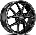 RONAL R75 JET BLACK MATT RIM LIP CUT 8x18 5/112 ET40.1 CB66.5